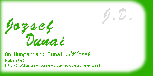 jozsef dunai business card